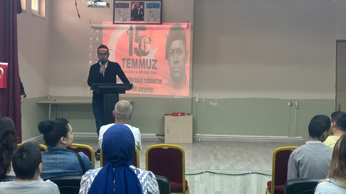 15 TEMMUZ DEMOKRASİ VE MİLLİ BİRLİK GÜNÜ PROGRAMIMIZI GERÇEKLEŞTİRDİK